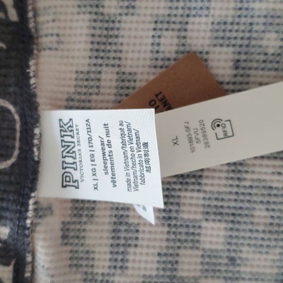 PINK Victoria's Secret Thermal Pajama Onesie sz XL - Picture 7 of 10